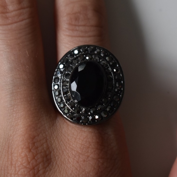 Shiny Black and Graphite Ring - Picture 3 of 5